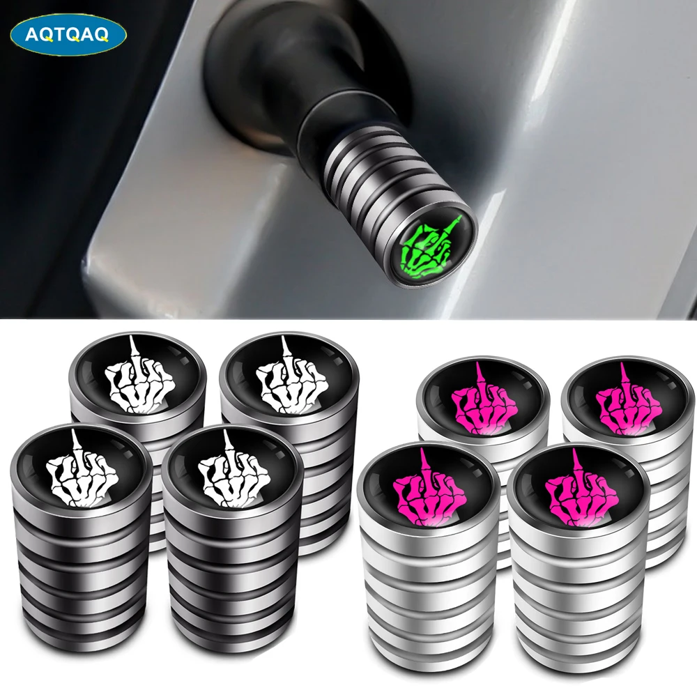 

4Pcs/Set Chrome Tire Valve Stem Caps with O Rubber Ring, Universal Metal Valve Stem Covers for Cars, SUVs, Bike, Motorcycles