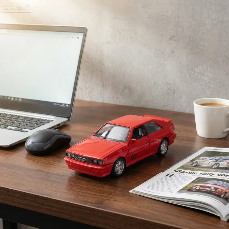 

1:36 Audi Quattro 1980, модели автомобилей из сплава, игрушки, литые под давлением модели транспортных средств, открытые двери, спортивный автомобиль с откатным механизмом для взрослых, коллекция подарков