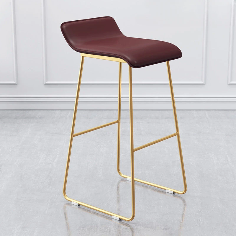 

Bar Banks Ergonomic Chair Metal Chairs Iron Make Up Home Mid-century Height Stools Luxury Cheap Counter Kitchen Modern Design