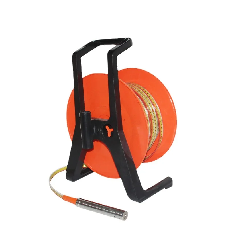 Portable Steel Tape Water Level Meter 100/200/300/400m Deep Borehole Well Water Level Detector With Sound Light Alarm
