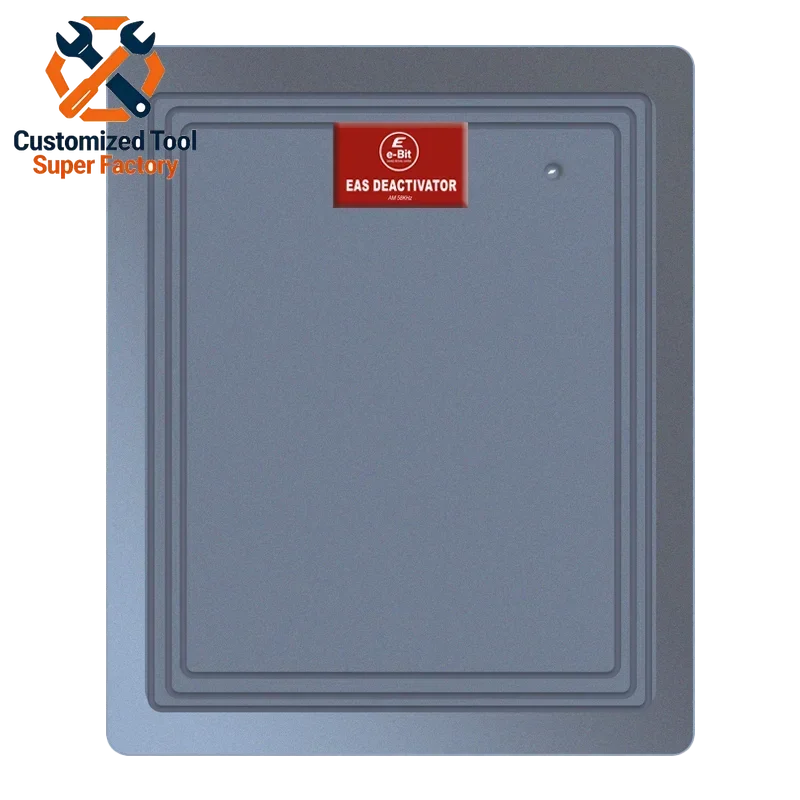 Dark Grey ABS material AC220V 50Hz Audible and visual anti-theft alarm EAS system AM 58KHz Intergrated soft label Deactivator