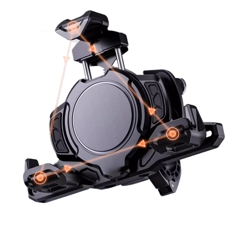 

Motorcycle shock-absorbing mobile phone holder, vibration-proof wireless fast charging mobile phone navigation bracket