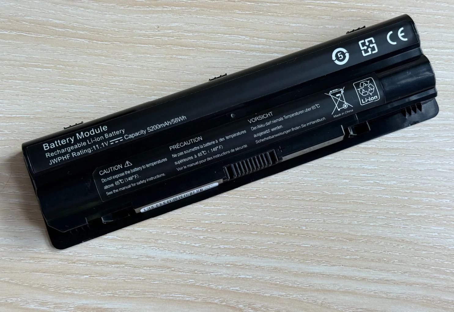 5200mAh 6 cells Laptop Battery for Dell XPS 14 15 17 L501X L701X L401X L501X J70W7 JWPHF 312-1123 R4CN5