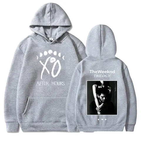 Weeknd-tröjor Casual Lösa huvtröjor the Weeknd Överdimensionerad huvtröja Y2k Streetwear-tröja Unisex-tröjor med tryck 8 best sales The Weeknd-hoodie - №5