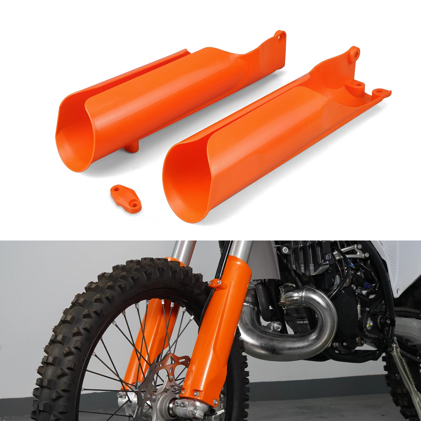 

NICECNC For KTM EXC 300 EXC 250 EXC250F EXCF 350 EXC 450 2024 Front Lower Fork Cover Full Coverage Guards For Husqvarna TE 300