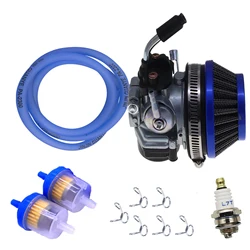 Racing Carburetor 2 Stroke 49cc 50cc 66cc 80cc 100cc W/ Air Filter For 2 Stroke Engine Gas Motor Motorized Bicycle Scooter Moped