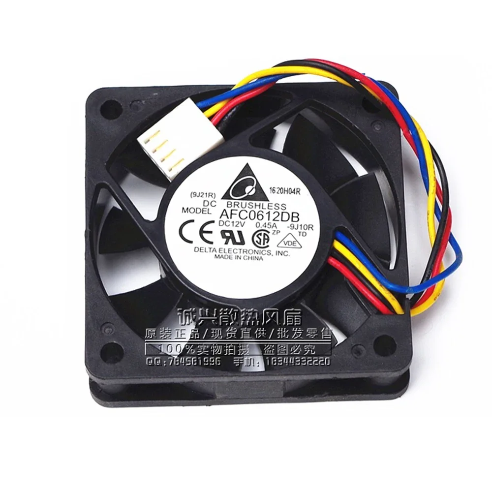 

for delta AFC0612DB-F00 60x60x15mm Cooling Fan 7200 RPM 29.24 CFM 47.5 dBA PWM 4-pin connector