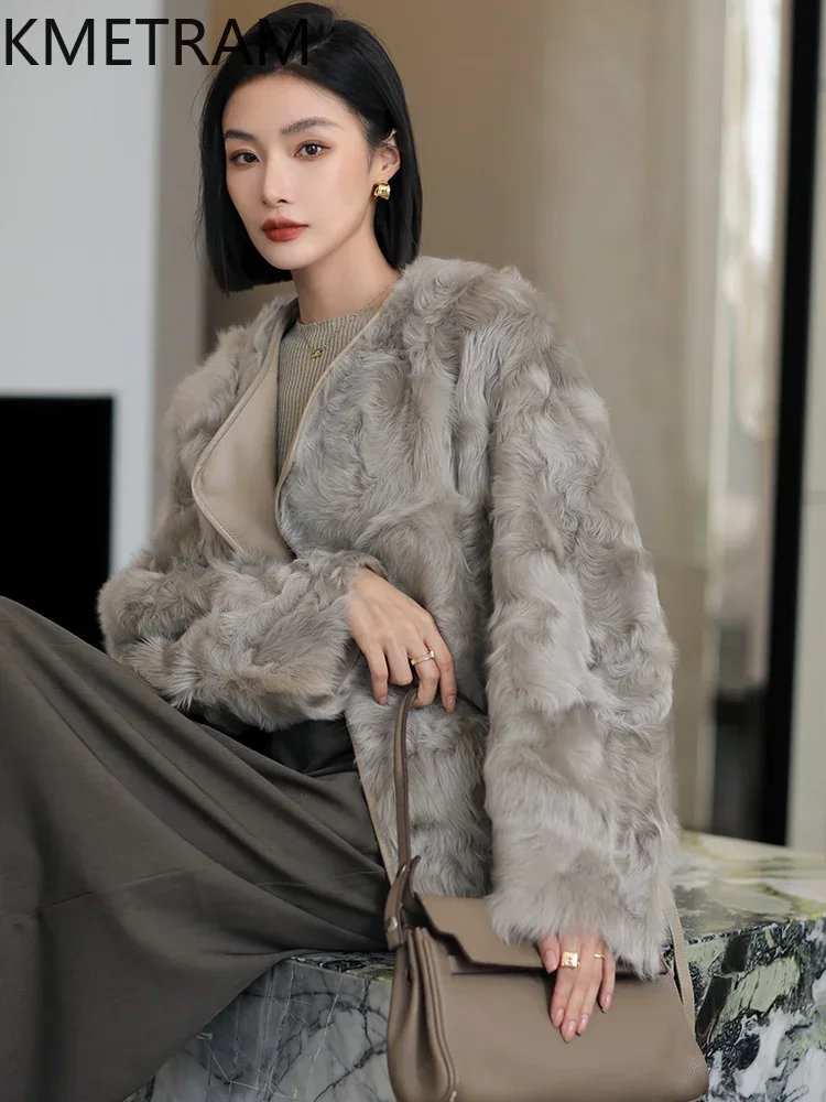 Natural Wool Sheepskin Fur Jacket High Quality Double Faced Fur Coat Women 2024 Winter Clothes Woman New in Outerwears Fourrure