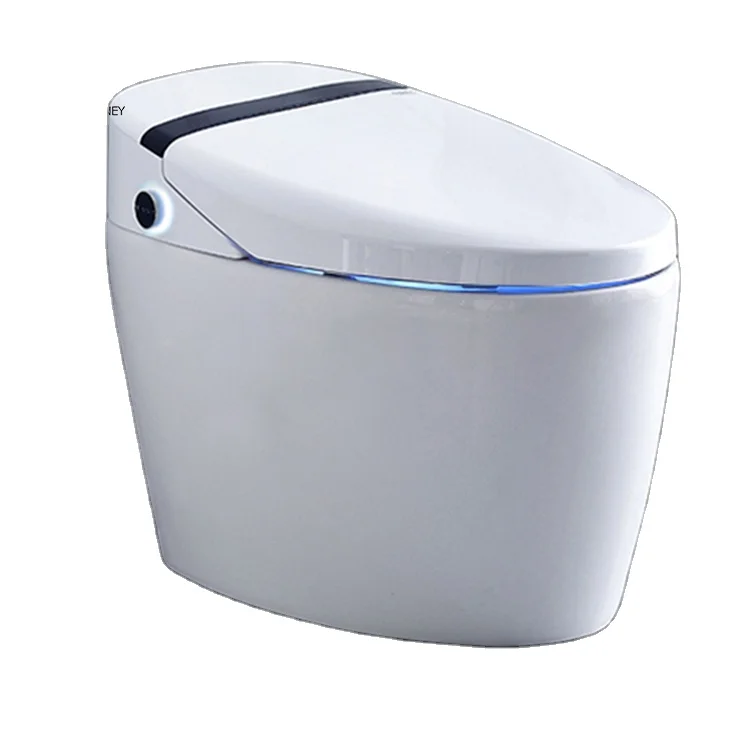 Smart intelligent multi- function s-trap  modern white one- piece ceramic toilet wc