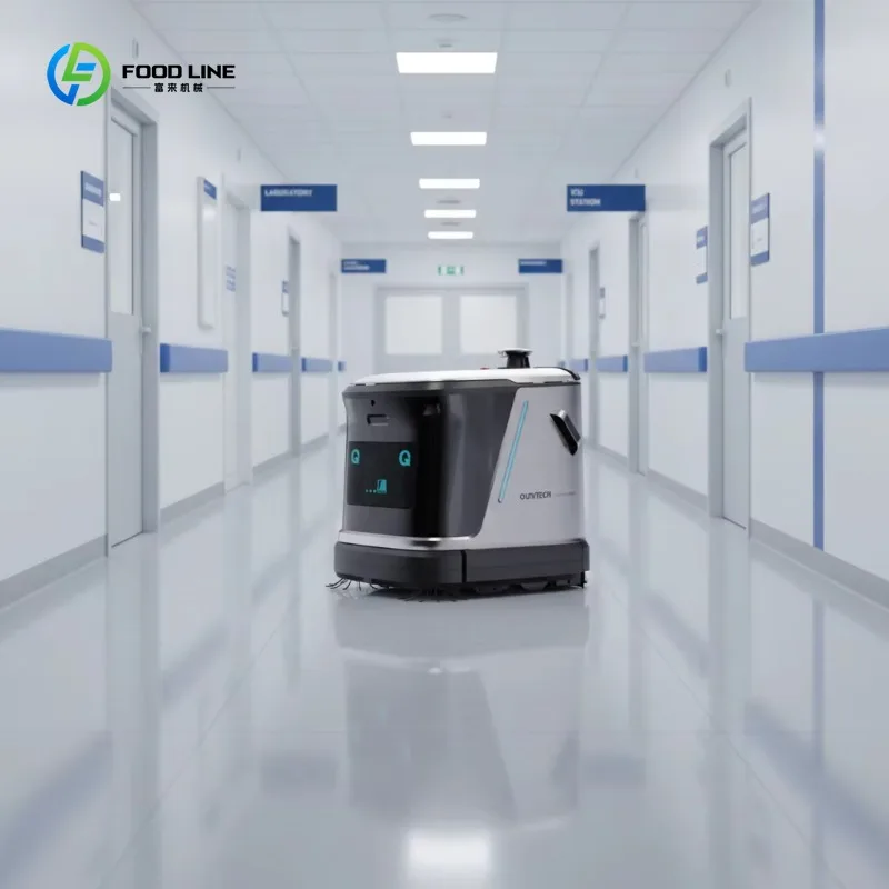 Auto Navigation Robot Sweeper with Dirt Disposal for Subway Station Indoor Large Area Use Custom