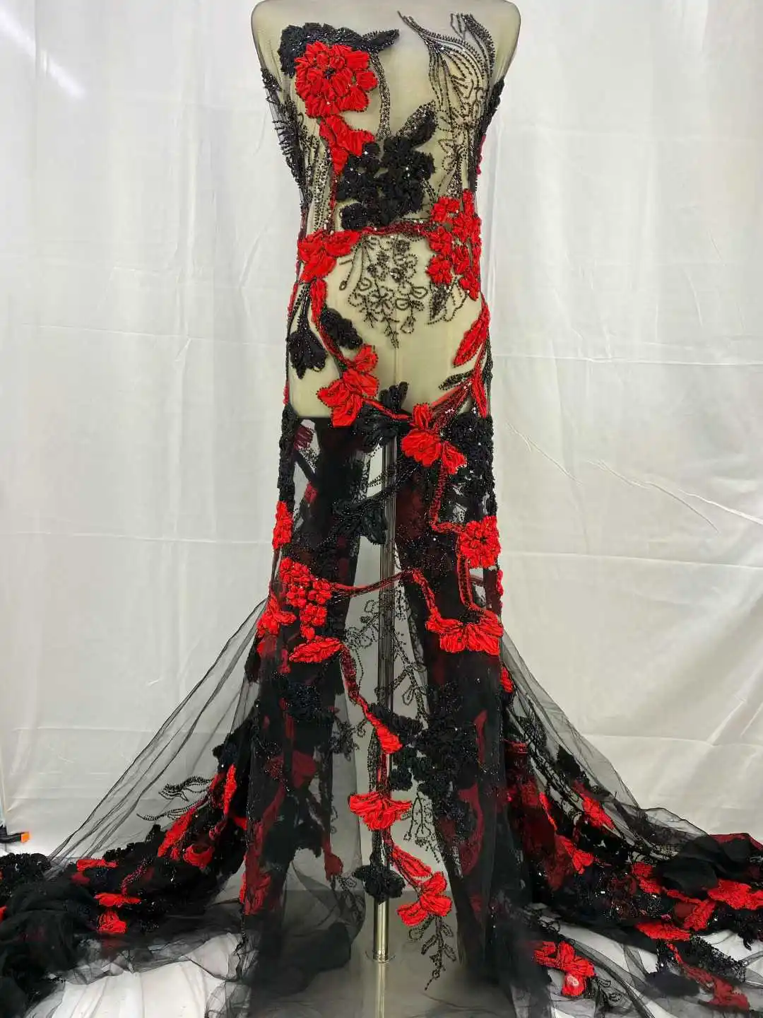 African Groom Lace Fabric French Nigerian Lace Bridal 2025 High Quality Sequins Tulle Lace Fabric For Party women 5 Yards -JH