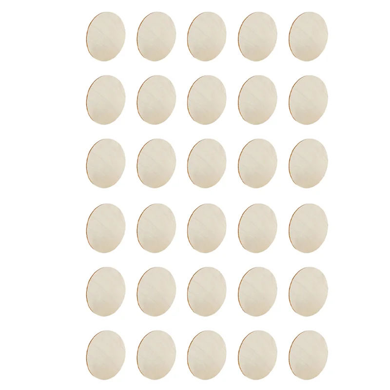 AA19 2X 5 Inch Unfinished Wood Circle Round Wood Pieces Blank Round Ornaments Wooden Cutouts For DIY Craft Project,Decoration