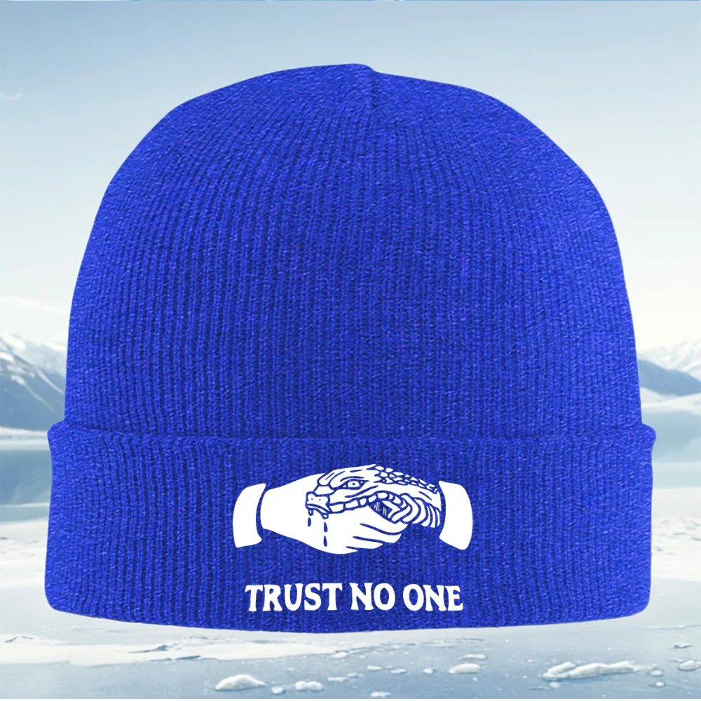 ثعبان عض اليد الثقة بالدم الرجال النساء للجنسين محبوك قبعة قبعة صوفية قبعة الشتاء الحرارية الدافئة عيد الميلاد في الهواء الطلق ركوب الدراجات Hik