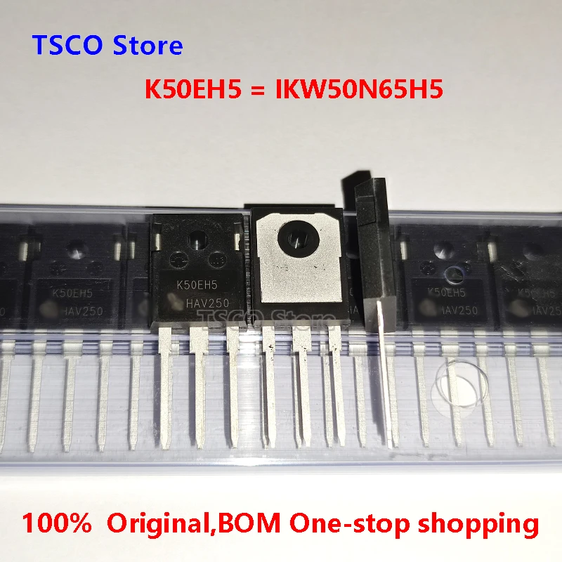 (10Piece)  IKW50N65H5 K50EH5 IKW50N65ES5 K50EES5  IKW50N65EH5 K50EEH5 New Original