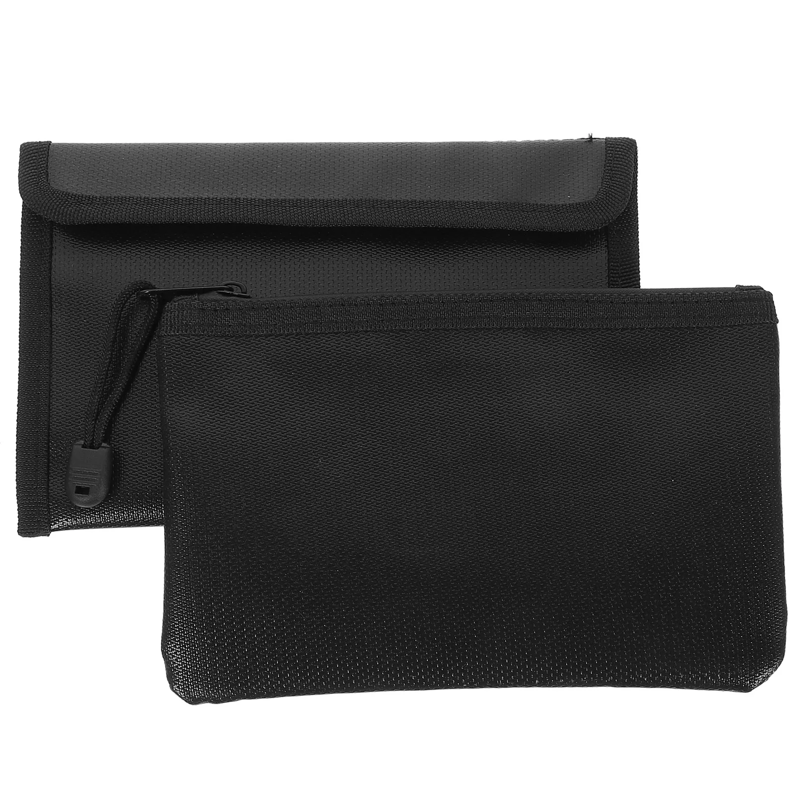 

2 Pcs Fireproof File Bag Water Resistant Money Documents Organizer Household Receipt Container Prevent Holder