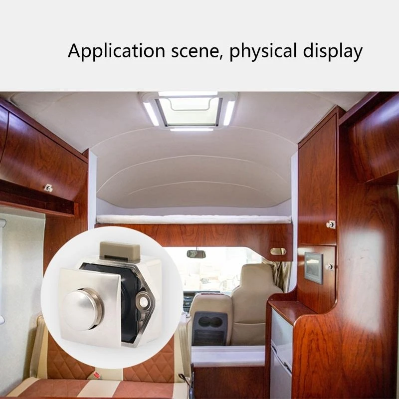 

2025 Новая мини -кнопка лодка Mortorhome витрина в дверь ловить лоток ван автомобиль RV Караваны яхта мебель шкаф