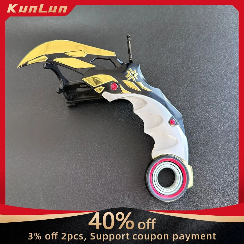 17cm Valorant Championships 2021 Karambit Rotatable Game Melee Traning Claw Knife Unsharpened Model Cosplay Prop Toys Home Decor