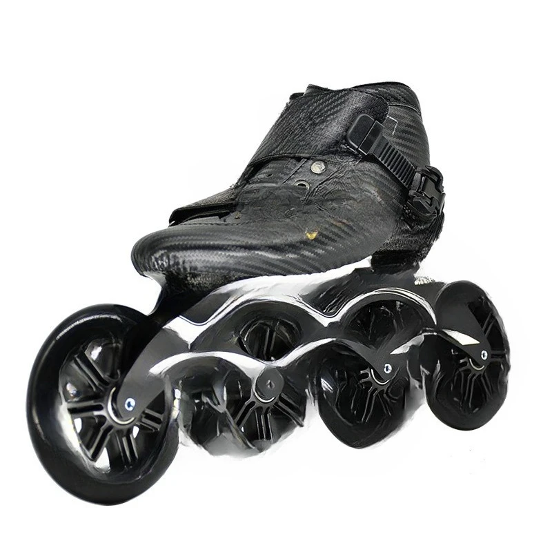 

Speed skating roller skates, for children's racing, carbon fiber, large wheel speed