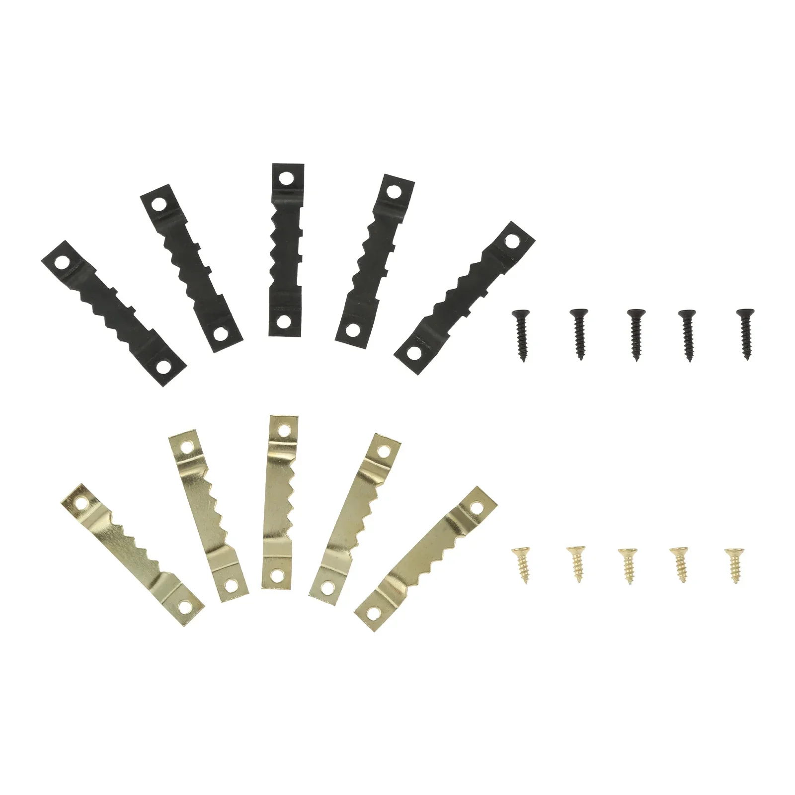 20Pcs Metal Sawtooth Picture Frame Hangers Exhibition Wedding Photo Wall Oil Painting Mirror Saw Tooth Hanging Hooks with Screws