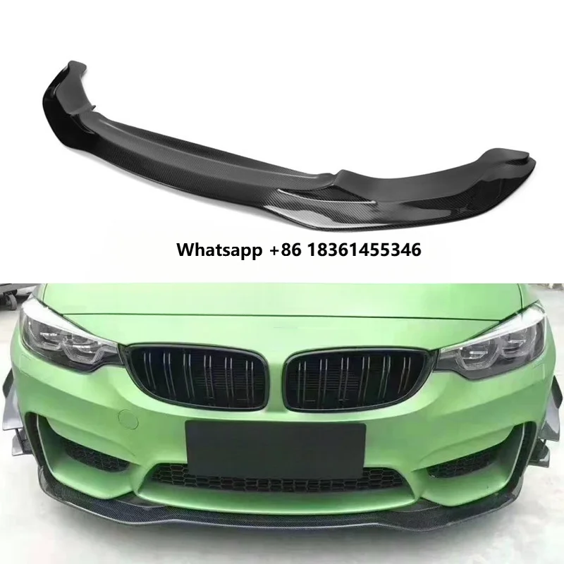 

For F80 M3 M4 2014-2019 Premium PSM Style Carbon Front Bumper Lip Splitter