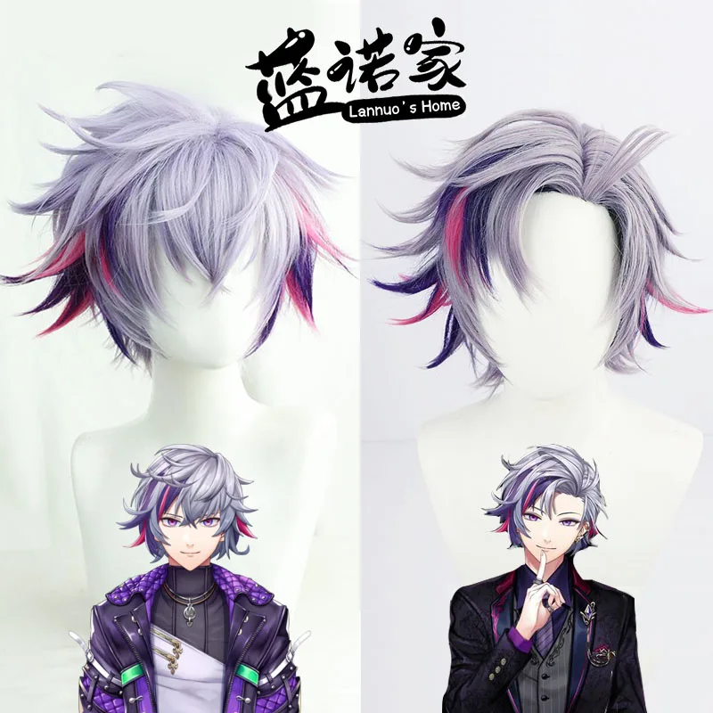 

Виртуальный YouTuber VTuber Fuwa Minato Аниме Косплей Парики Волокно Термостойкие Синтетические Волосы + Кепка Для Парика
