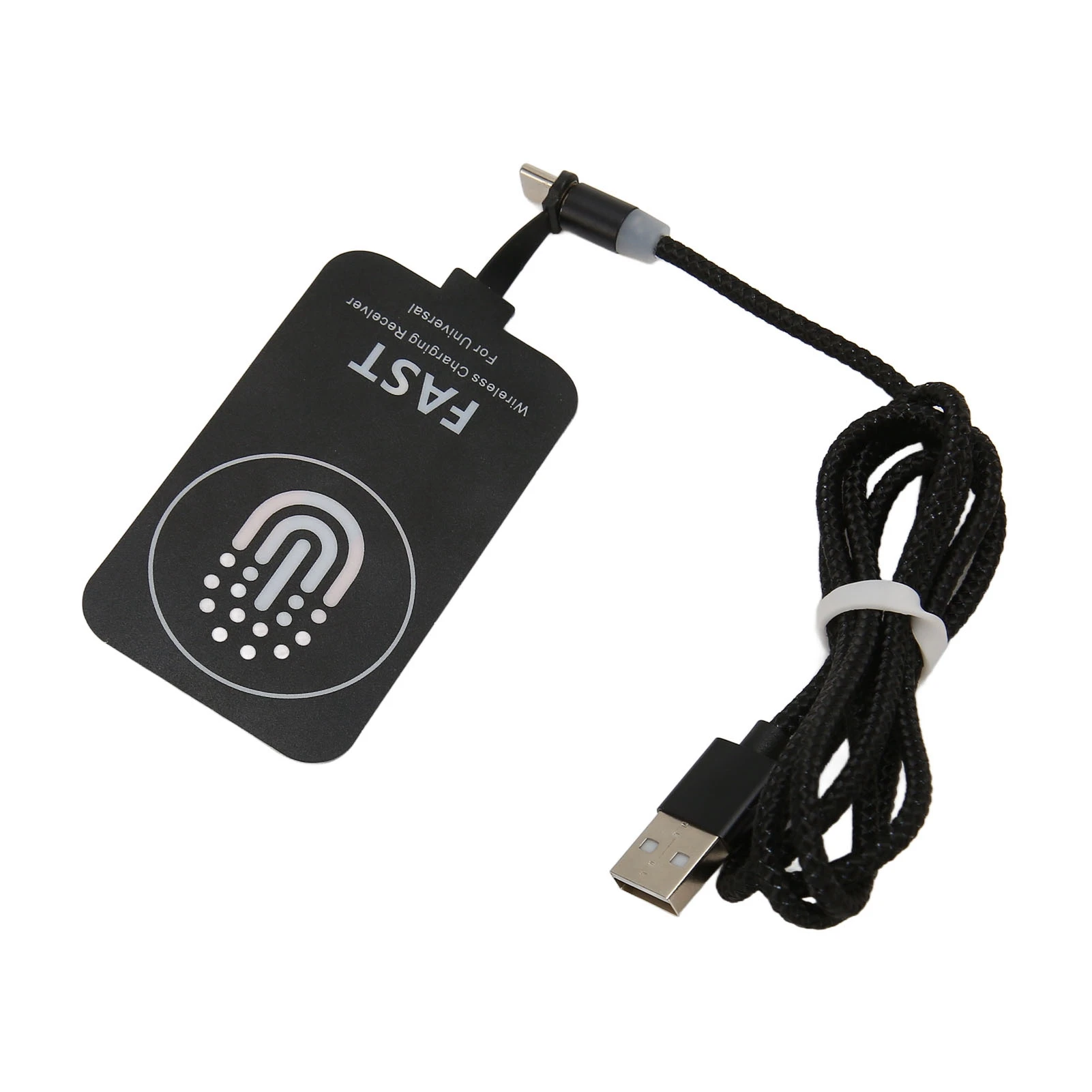 Protable Wireless Charger Adapter Receiver 10W Ultra Thin Type C Wireless Charging Patch with Magnetic Charging Cable for Phone