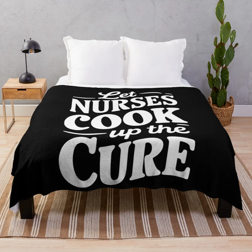 Nurse Nursing Clinic Medical Stuff Paramedic Throw Blanket Luxury Throw Retros Decoratives Blankets