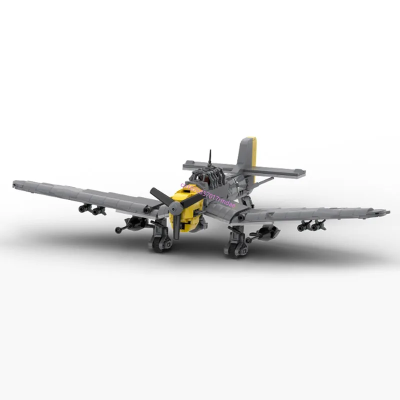 639PCS WW2 Military MOC Junkers Ju 87 Stuka B-2 bomber Model DIY creative ideas high-tech Children Toy Gift Fighter Plane Blocks