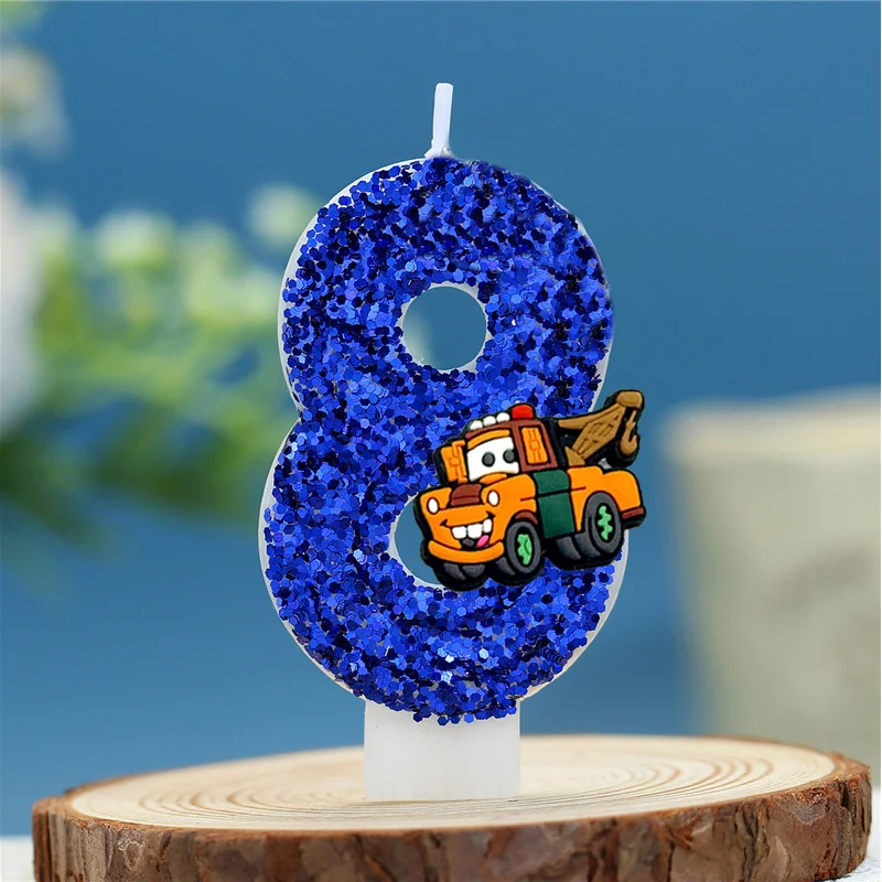 Velas de Cumpleaños con Temática de Carreras, Ideas para Decoración de Pasteles de Cumpleaños, Velas Digitales