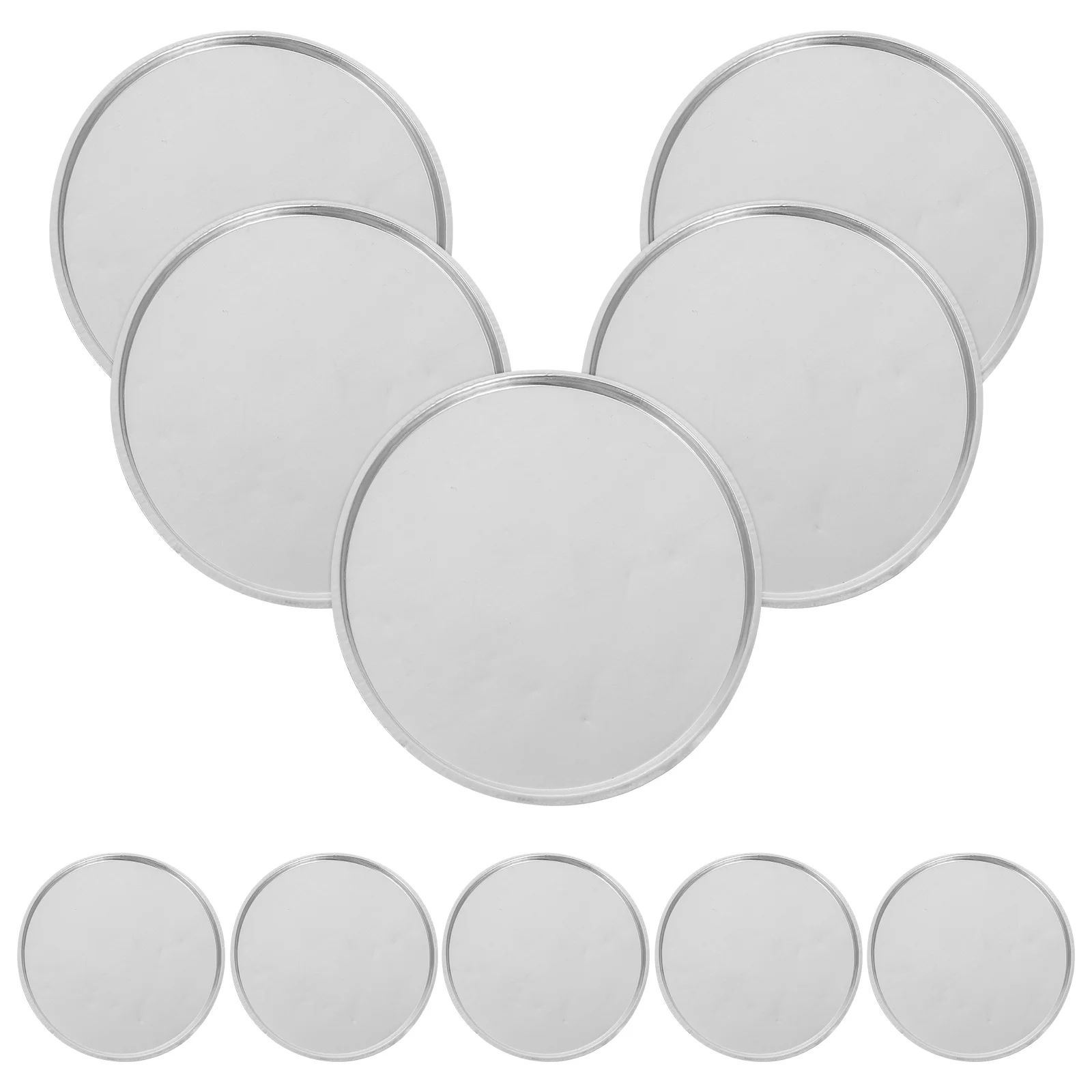 

10pcs Bottom Weighing Dish Lightweight Precise Measurement Reusable Aluminum Sample Trays Laboratory Beakers