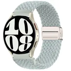 20mm/22mm Magnetic Strap For Samsung Galaxy Watch 6 4 classic/5 pro/active 2/s3 Nylon Braided bracelet Huawei watch GT2 3 4 Band