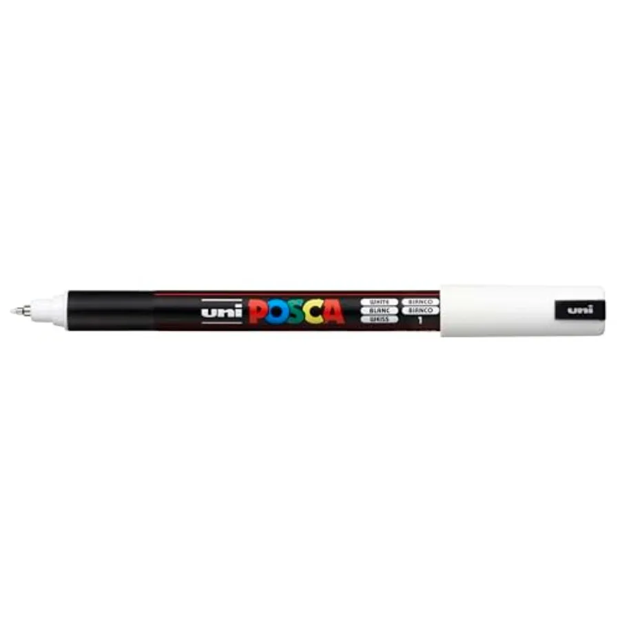 

Authentic Marker, 1 White Professional Grade Paint Marker with 1MR Extra Fine Tip
