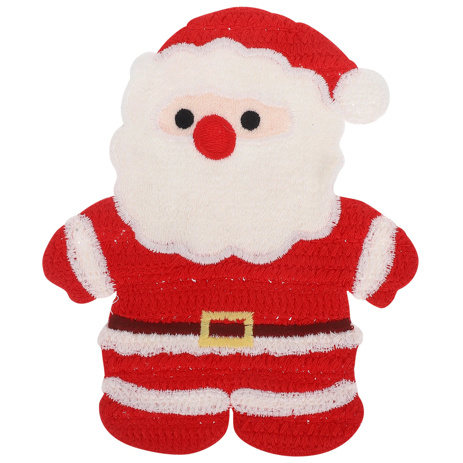 

Christmas Santa Claus Embroidered Iron on Patch Large Sew on Applique for Clothes Bags Hats Holiday Decoration Repair