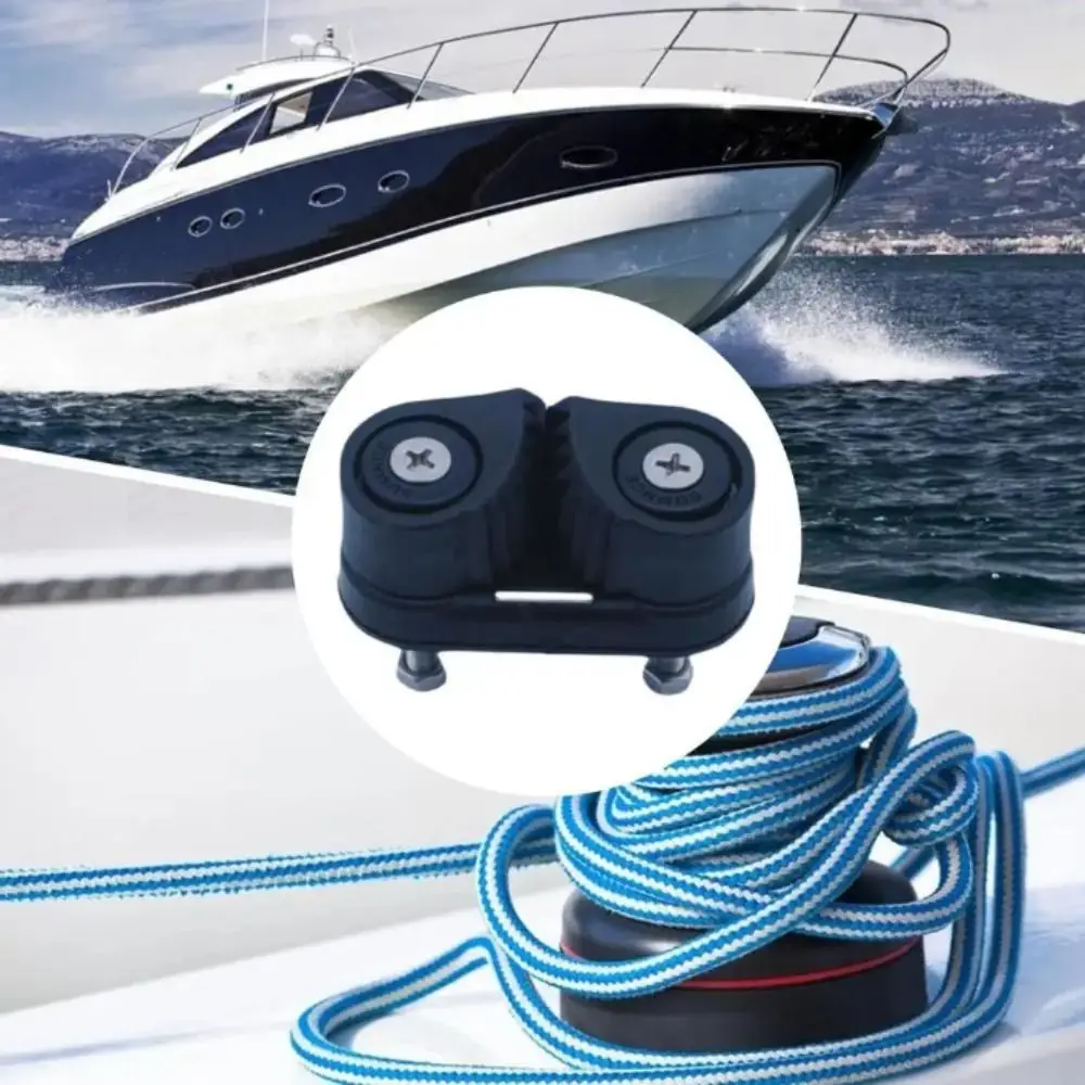 Double Nylon Ball Rope Clamp Ball Bearing Guide Ring Cam Cleats Flared Leading Ring Lightweight Boat Accessories
