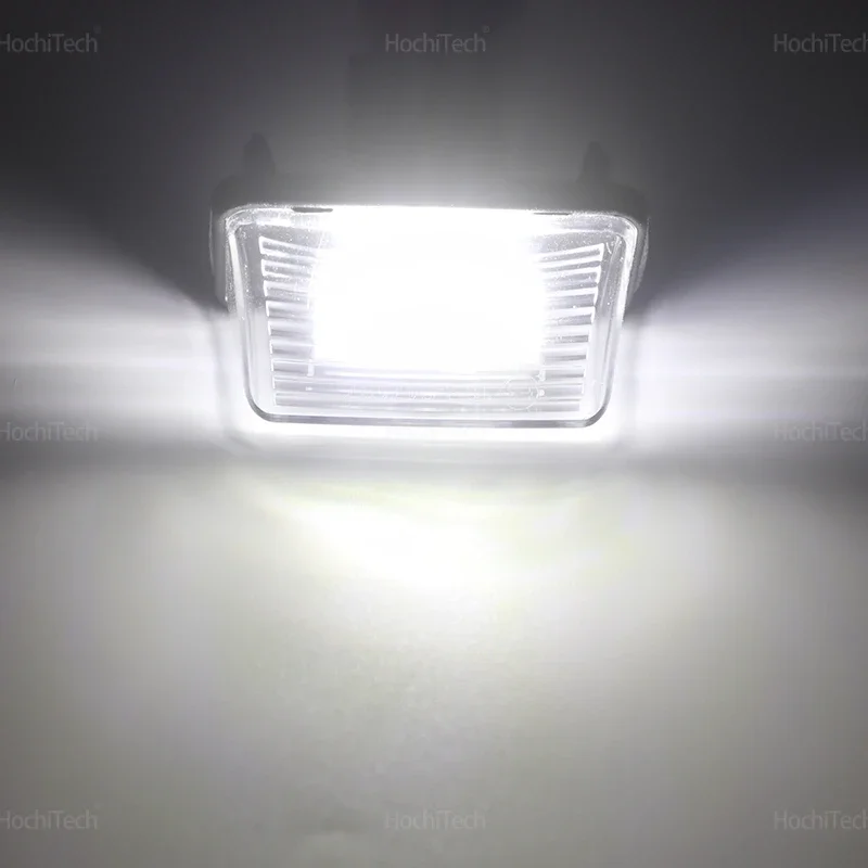 For Peugeot 206 207 307 308 407 5008 Partner Citroen C3 C4 C5 Car LED License Number Plate Light Lamp White Light view 4