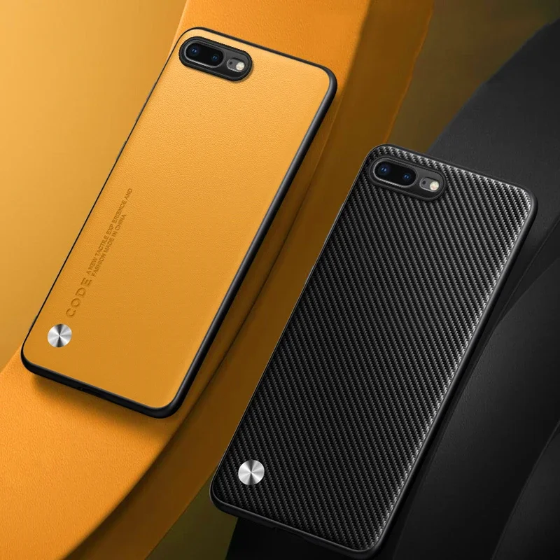 Luxury PU Leather Case For iPhone 7 Plus 7Plus Back Cover Matte Silicone Protection Phone Case For iPhone 8 Plus 8Plus Coque