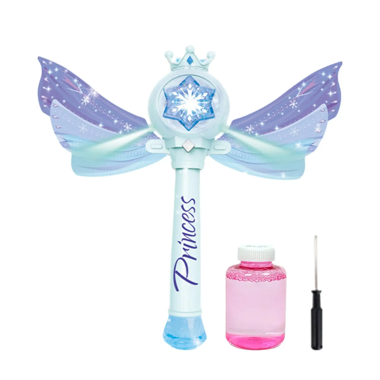 Bubble Blower with Wing with Music and Light Automatic Electric for Kids Rod