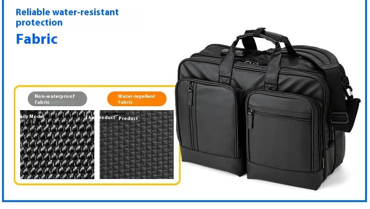 Large Capacitor Bag with Password 3WAY Handheld Double Shoulder Bapa Waterproof Business Nylon Notebook Bag