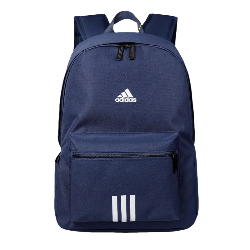 

Adidas женская и мужская синяя полосатая повседневная спортивная модная многофункциональная сумка через плечо большой емкости на молнии WX-AD- 970102