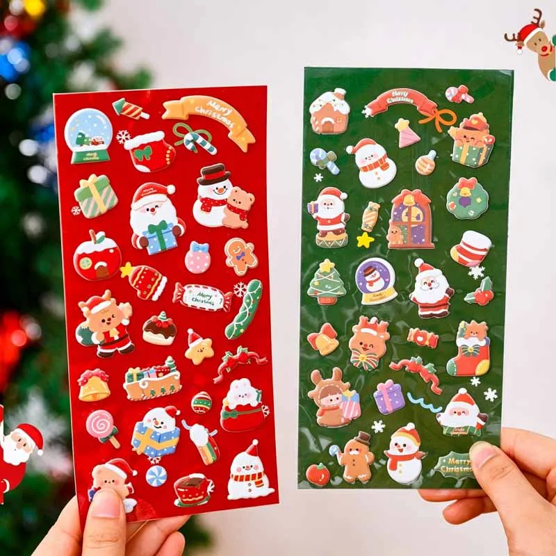 40pcs-lot-kawaii-christmas-santa-claus-snowman-stickers-cute-scrapbooking-diy-diary-decorative-stationery-sticker