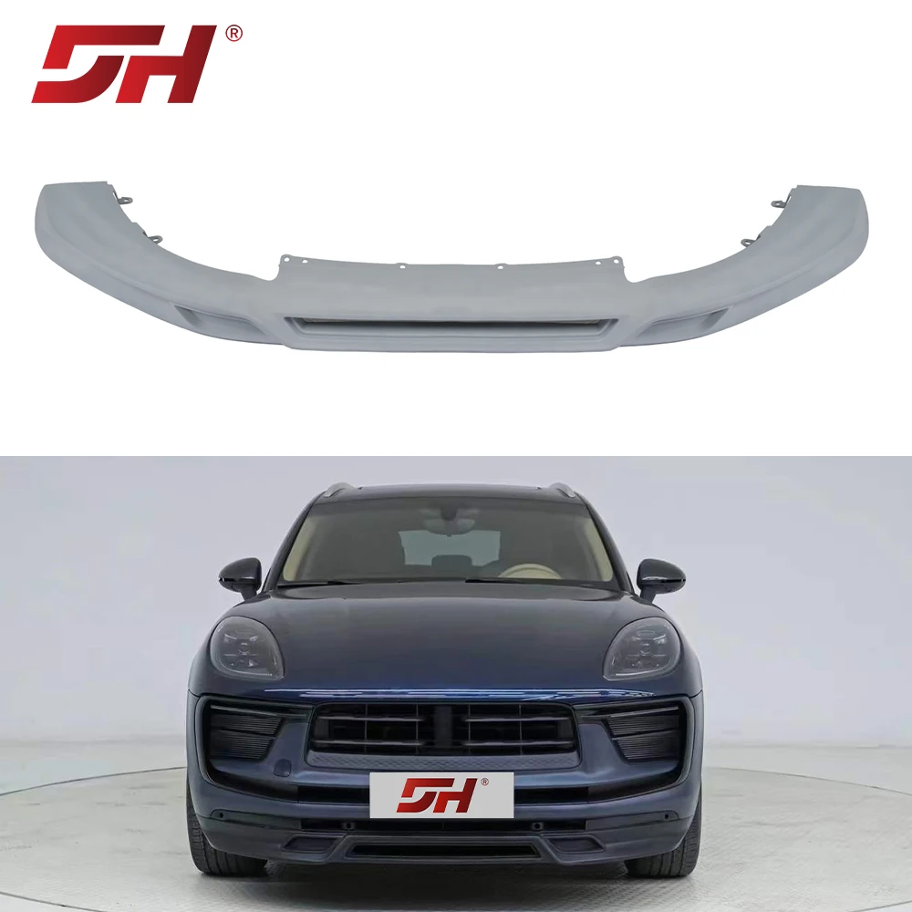 

High Quality PP Replacement Front Lip for Macan 2022-Up Factory Wholesale Auto Parts