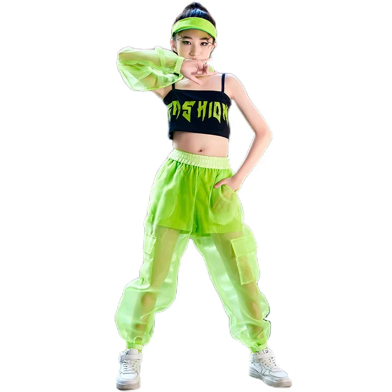 Children's Costumes, Hiphop Girls' Jazz Dance Costumes, Summer Models, Catwalk Fashion Suits, Hip-hop Hip-hop Trend