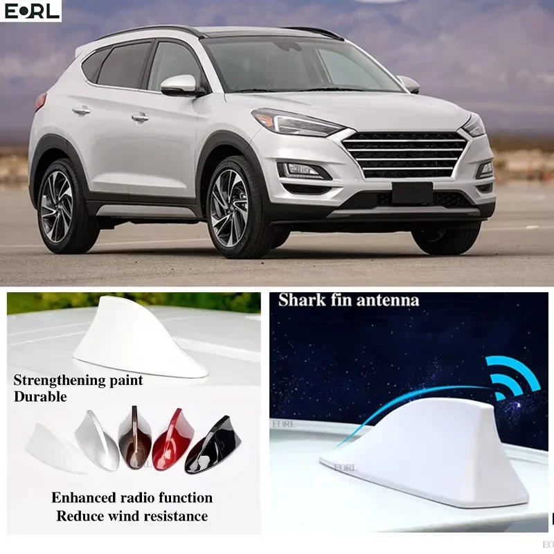 

For Hyundai Tucson ix35 Shark Fin Antenna FM Signal Super Aerials Amplifier Waterproof Signal Amplifier FM/AM Radio Aerials