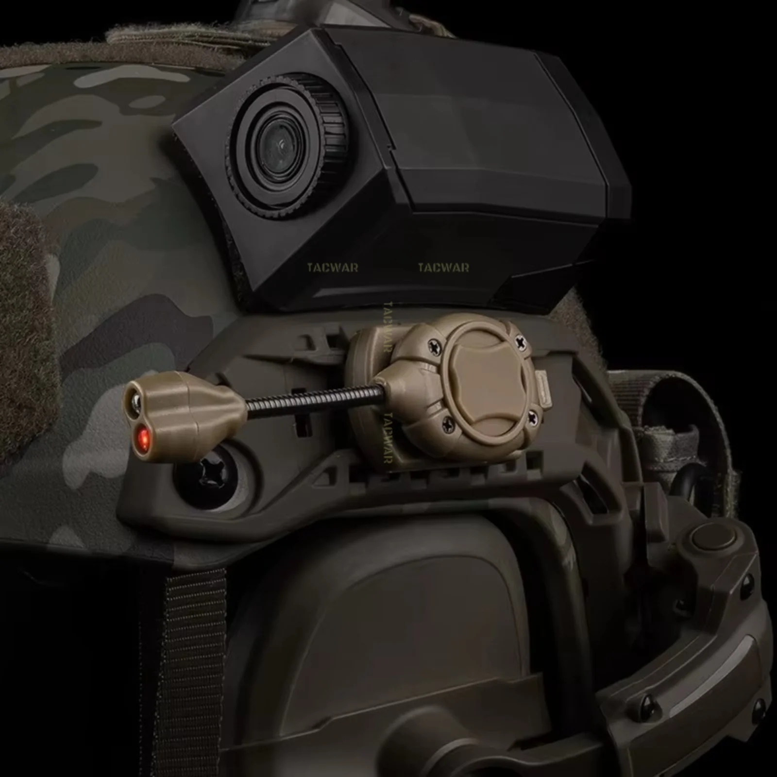 MPLS 3.0 RGB Helmet Light with IR for ARC Rail MICH Helmet, Tactical Helmet Light Flashlight Signal Light Hunting Airsoft view 6