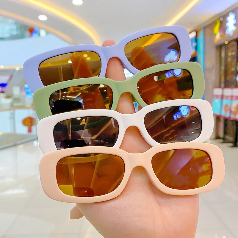 Square Frame Sunglasses Boys Girls Sunshade Ultraviolet Protection Dress Up Sunglasses