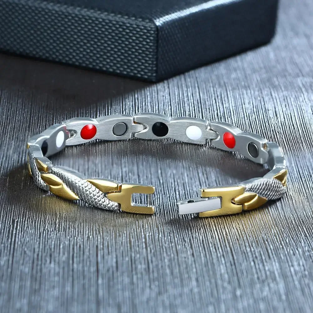 Fashion Dragon Pattern Twisted Bracelet Simple Adjustable Healthy Magnetic Bracelet for Women Power Therapy Jewelry Gift M6E3