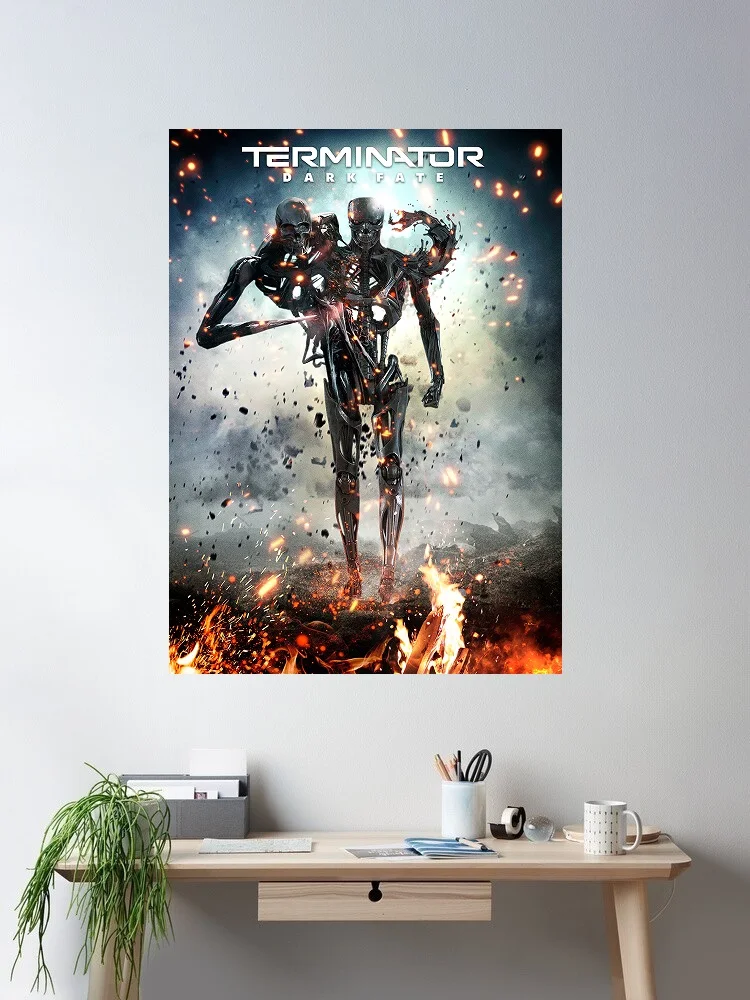 

Terminator Dark Fate Movie Art Print Canvas Poster, Living Room Decor, Home Wall Picture