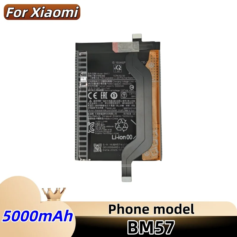 2026 Years Original For Xiaomi Redmi Note 10 Pro 10Pro BM57 Reliable Power High Compatibility 4250mAh Mobile Phone Battery+Free