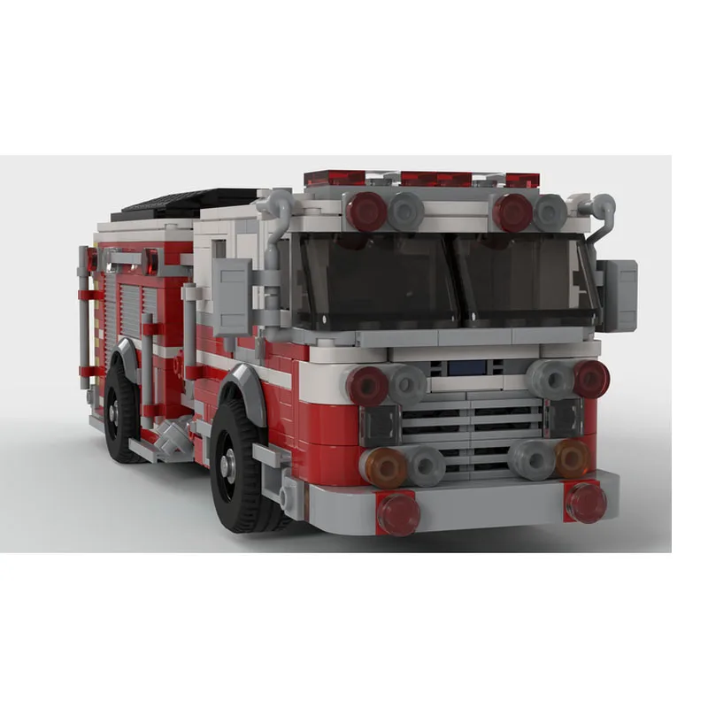 Building block MOC-116927 Pump truck Fire truck Pump truck Construction model 913PCS Children\'s birthday gift Christmas toy