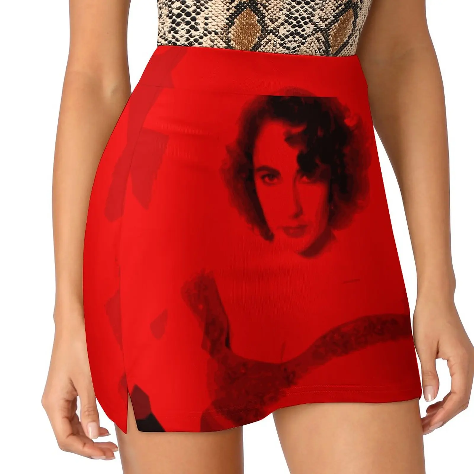 Elizabeth Taylor-Celebrity Women's skirt With Pocket Vintage Skirt Printing A Line Skirts Summer Clothes Elizabeth Taylor I